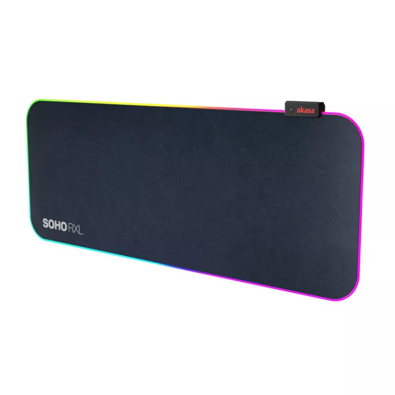 AKASA SOHO RXL RGB Gaming Mouse Pad - 78x30cm - Πάχος 4mm - Μαύρο