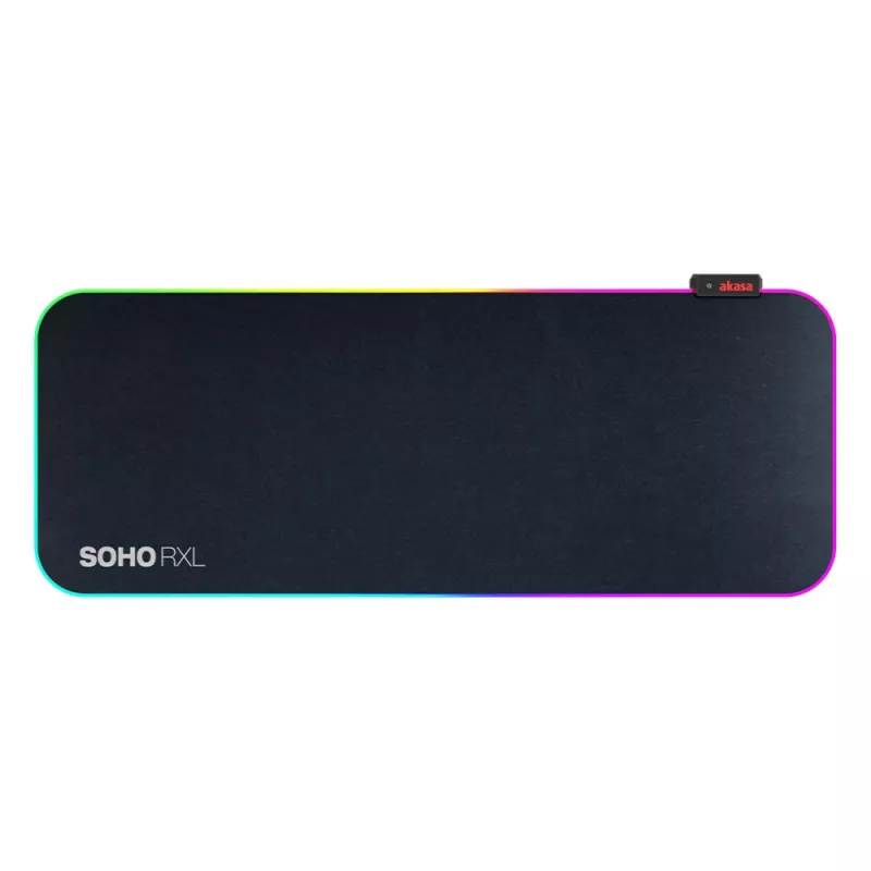 AKASA SOHO RXL RGB Gaming Mouse Pad - 78x30cm - Πάχος 4mm - Μαύρο