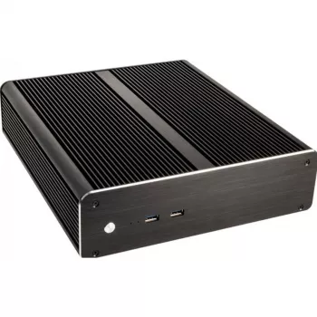 Akasa Euler M A-ITX19-M1BV2 Θήκη Mini-ITX HTPC - Χωρίς ανεμιστήρα, Αλουμίνιο, Μαύρο
