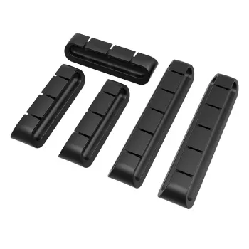 Akasa Cable Cord Holder 3x3-port + 2x5-port μαύρο