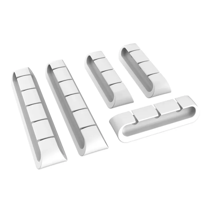 Akasa Cable Cord Holder 3x3-port + 2x5-port λευκό