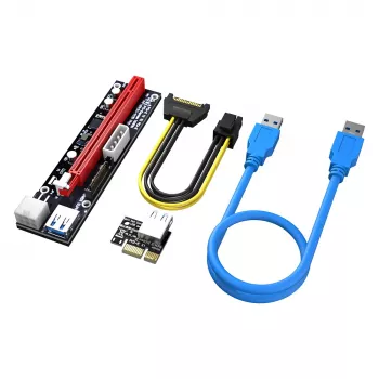Akasa 6 Σετ PCIe Riser Adapter Card for GPU Mining X16 to X1
