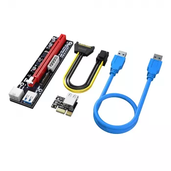 Akasa 6 Σετ PCIe Riser Adapter Card for GPU Mining X16 to X1