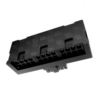 Akasa G-Nexus P24 90° 12VHPWR Προσαρμογέας 12+4 Pin αρσενικό σε 3x 8-Pin θηλυκό, 600W, Μαύρο