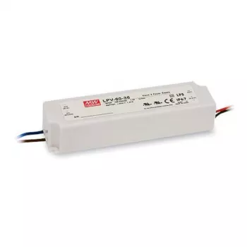 SYNERGY21 MEAN WELL LPV-60-24 60W 24V 2,5A IP67 Σταθερής τάσης LED Driver