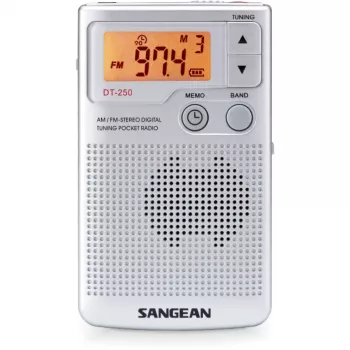 Sangean DT-250 (Pocket 250) Silver Φορητό AM/FM Ραδιόφωνο