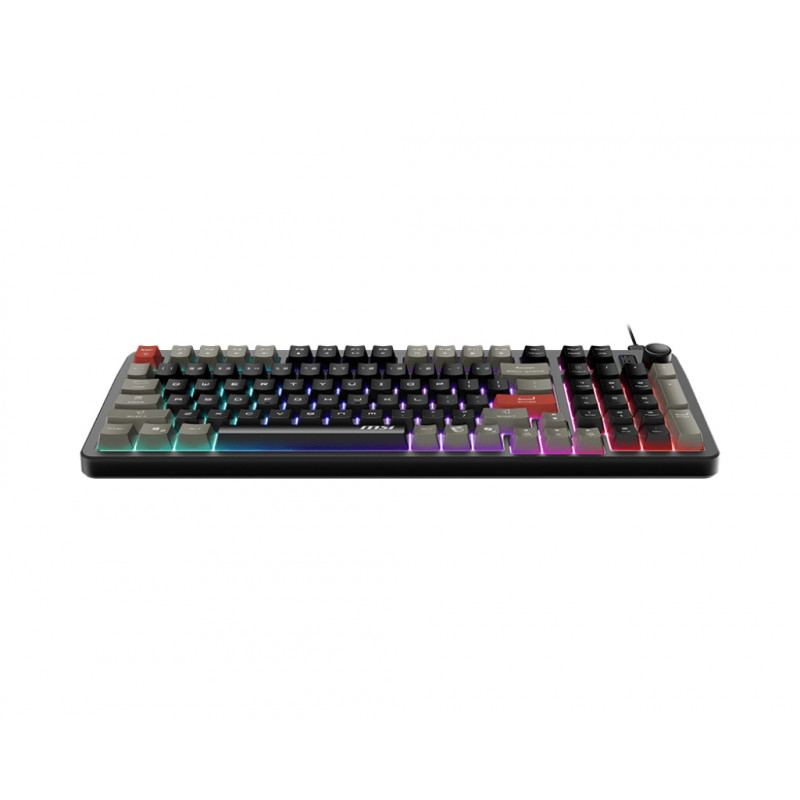 MSI Forge GK110 RGB Πληκτρολόγιο Gaming FR-Layout Μαύρο