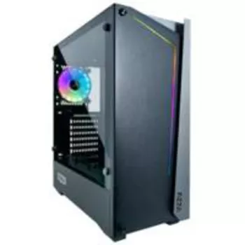 AZZA Apollo 430B-DF2 Gaming Mid Tower ATX Κουτί, Ατσάλινο Μπροστινό, Μαύρο, 1x Digital RGB, Retail