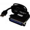 Exsys EX-1300-2 Καλώδιο Adapter USB σε Παράλληλο - 1m - Μαύρο