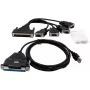 Exsys USB 2.0 σε Serial 4S RS-232 με καλώδιο βυσμάτων Octopus - Ψηφιακό/Δεδομένα