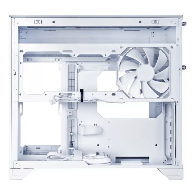 Lian Li O11 Vision-M Micro-ATX Tower, Tempered Glass, Λευκό