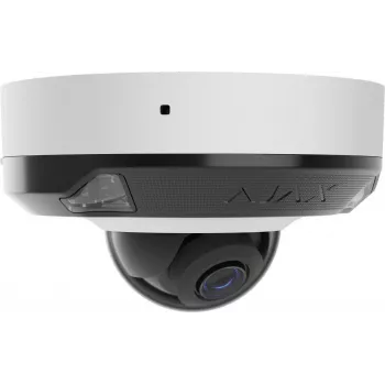AJAX DomeCam Mini HL Δικτυακή Κάμερα (8 MP, 2,8 mm) Λευκή