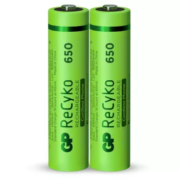GP ReCyko AAA Micro NiMH Μπαταρία 650 mAh 1,2V 2-Πακ Blister
