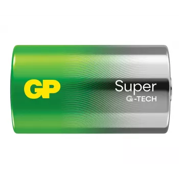 GP Batteries Super Αλκαλική Μπαταρία D 1,5V 4-Πακ (LR20) Blisterpack