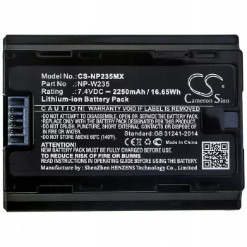 CAMERON SINO NP-W235 / NPW235 Επαναφορτιζόμενη Μπαταρία Li-Ion για Μηχανές Fujifilm