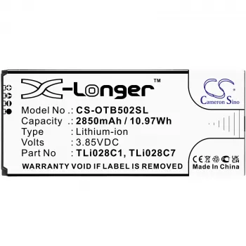 Cameron Sino Μπαταρία αντικατάστασης TLi028C1 TLi028C7 για Alcatel 1B 2020 OT-5002 OT-5002A AT&T CS-OTB502SL