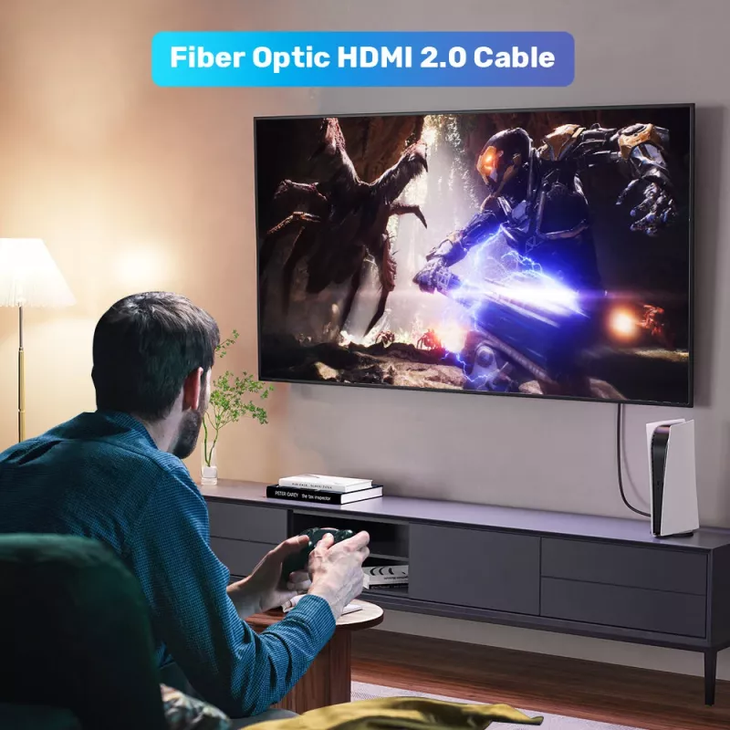 UNITEK C11072BK-30M HDMI 2.0 Active Optical Cable 4K 60Hz 30m μαύρο
