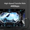 UNITEK Active Optical HDMI 2.1 καλώδιο 8K 120Hz 70m μαύρο