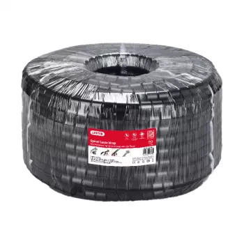 UNITEK οργανωτής σπιράλ καλωδίων, 5m, διάμετρος 22mm, μαύρο