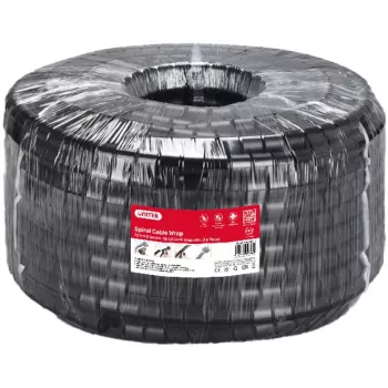 UNITEK οργανωτής σπιράλ καλωδίων, 10 μέτρα, διάμετρος 22 mm, μαύρο
