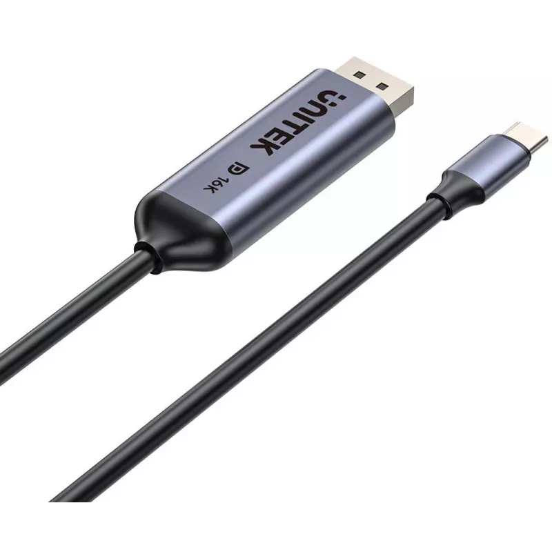 UNITEK Αμφίδρομο καλώδιο USB-C σε DisplayPort 16K 80Gbps HDR 1,8m