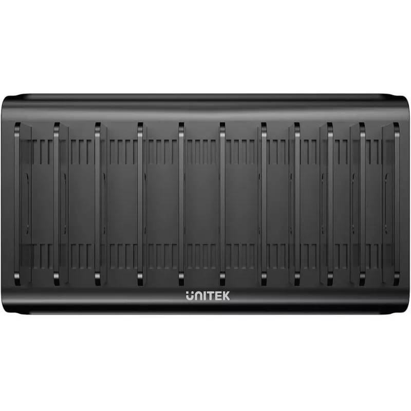 UNITEK Σταθμός φόρτισης 10 θυρών USB-A/USB-C Intelligent 120W PD 3.0 Μαύρο
