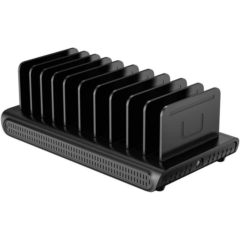 UNITEK Σταθμός φόρτισης 10 θυρών USB-A/USB-C Intelligent 120W PD 3.0 Μαύρο