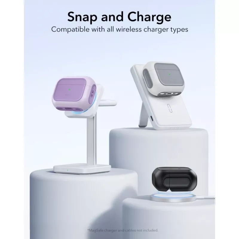 ESR Orbit HaloLock MagSafe θήκη για Apple AirPods Pro 3, Λεβάντα