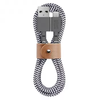 Native Union Belt Cable USB-A σε USB-C 1,2 m Zebra