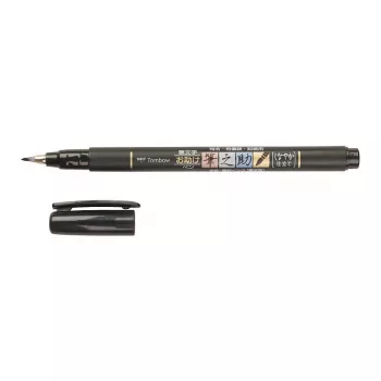 Tombow Fudenosuke πινέλο μαύρο με μαλακή μύτη