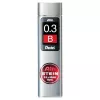 Pentel Ain Stein Μηχανικές Μίνες - B - Γκρι - 0,3 mm - 60 mm - 15 τεμ.