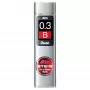 Pentel Ain Stein Μηχανικές Μίνες - B - Γκρι - 0,3 mm - 60 mm - 15 τεμ.