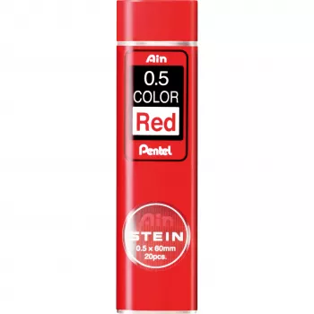 Pentel AIN STEIN Κόκκινες Μίνες για Μηχανικό Μολύβι 0,5 mm Λαμπερό Χρώμα