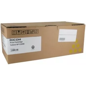 Ricoh SP C220E Γνήσιο δοχείο τόνερ Κίτρινο (407643)