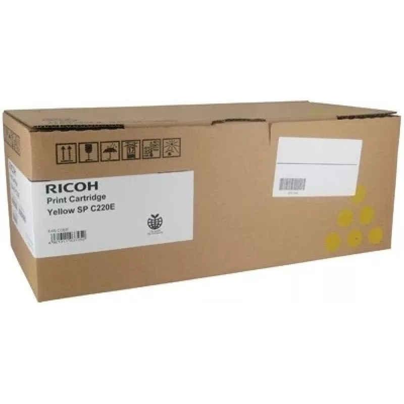 Ricoh SP C220E Γνήσιο δοχείο τόνερ Κίτρινο (407643)