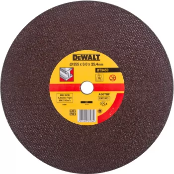 DEWALT EXTREME Δίσκος Κοπής Μετάλλου 355x3,0x25,4mm για DW871