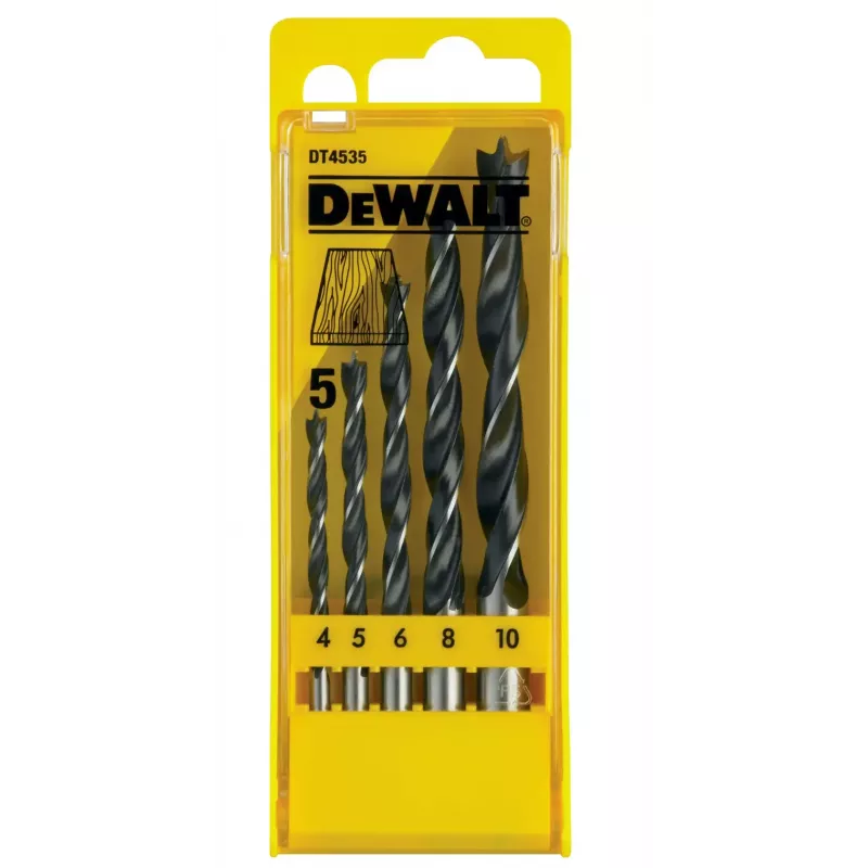 DEWALT DT4535 Σετ Τρυπανιών Brad Point 5 τεμ. 4-10mm