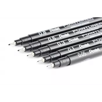 Pentel Pointliner Σετ Fineliner, Μαύρο