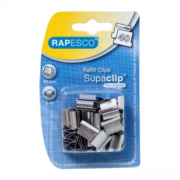 Rapesco RC4050SS Διακορευτής 4 οπών, ατσάλι, 40 φύλλα, 50 τεμ., 125 mm, 80 mm