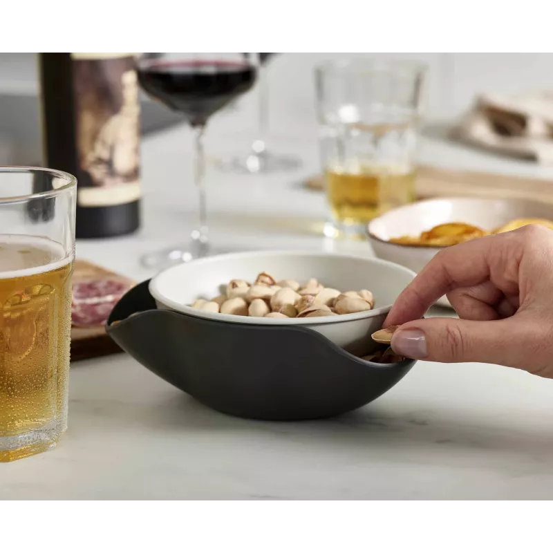 Joseph Joseph Double-Dish Grey πιατέλα σερβιρίσματος