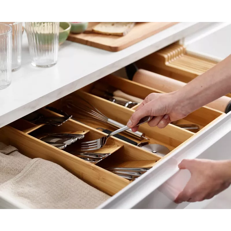 Joseph Joseph DrawerStore Bamboo Cutlery, Utensil & Gadget Organizer