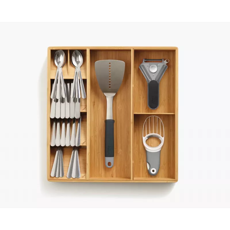 Joseph Joseph DrawerStore Bamboo Cutlery, Utensil & Gadget Organizer