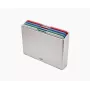 Joseph Joseph Folio Steel L σετ σανίδων κοπής, 4 σανίδες, ασημί