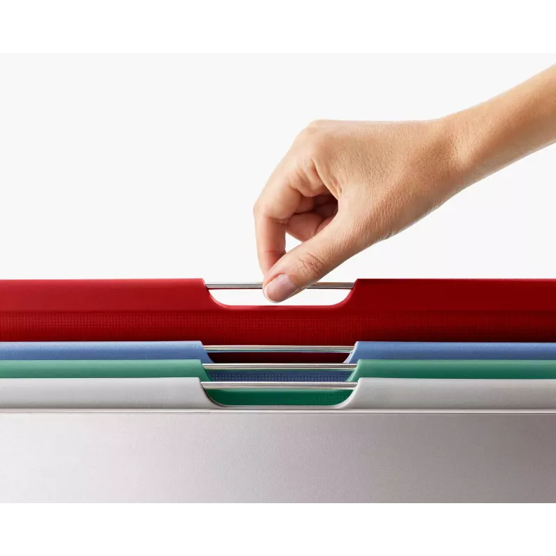 Joseph Joseph Folio Steel L σετ σανίδων κοπής, 4 σανίδες, ασημί