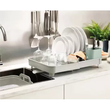 Joseph Joseph Extend Stone Green επεκτεινόμενη σχάρα στραγγίσματος πιάτων