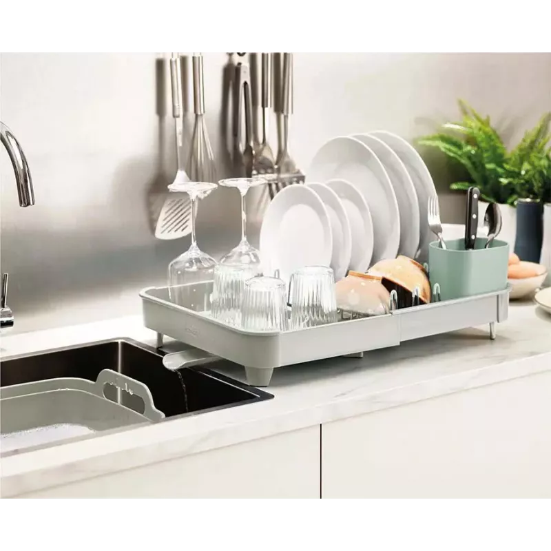 Joseph Joseph Extend Stone Green επεκτεινόμενη σχάρα στραγγίσματος πιάτων