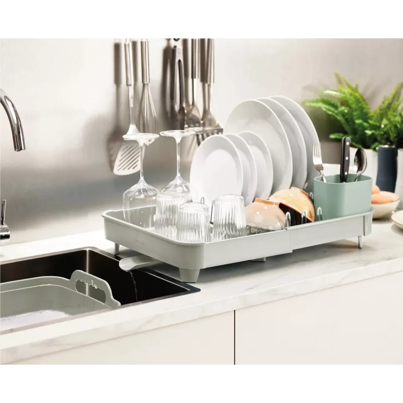 Joseph Joseph Extend Stone Green επεκτεινόμενη σχάρα στραγγίσματος πιάτων