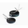 Joseph Joseph Space Fold Handle Ceramic Non-Stick σετ 2 τεμ. τηγανιών Blue