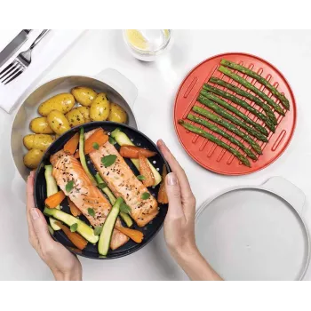 Joseph Joseph M-Cuisine Σετ μαγειρέματος φούρνου μικροκυμάτων 4 τεμ. πορτοκαλί
