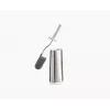 Joseph Joseph Flex 70517 Βούρτσα τουαλέτας από ανοξείδωτο χάλυβα με κεφαλή σιλικόνης, ασημί/γκρι